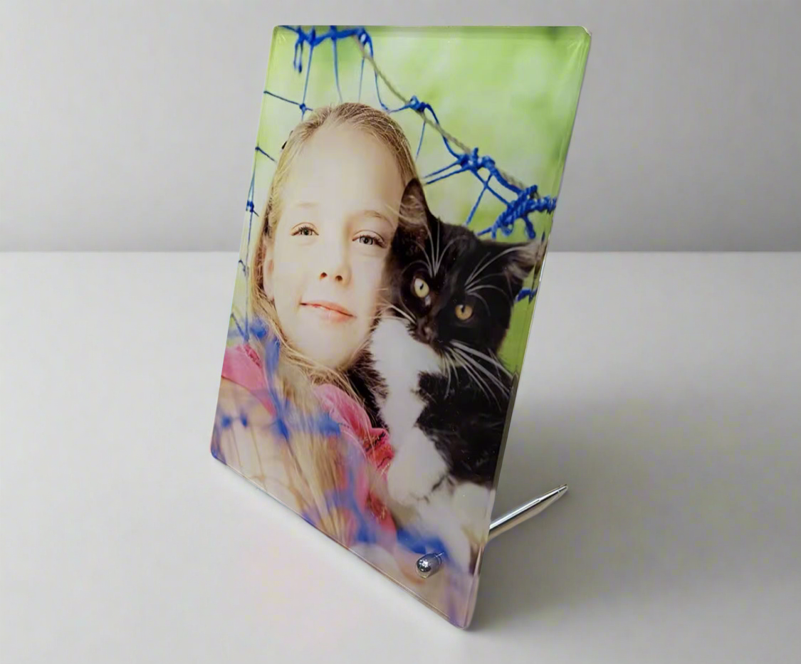 A1.Desktop photo panels with metal stand