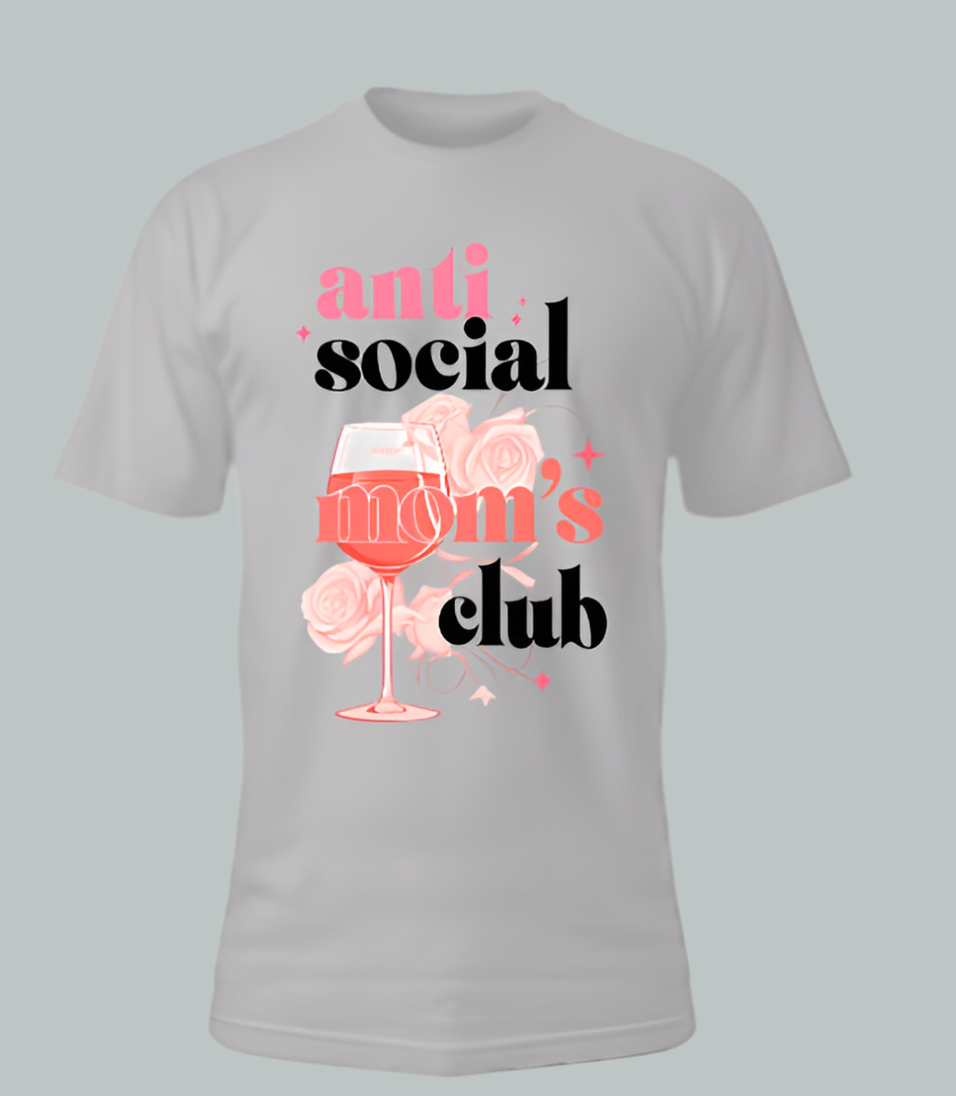 Antisocial moms club t-shirt