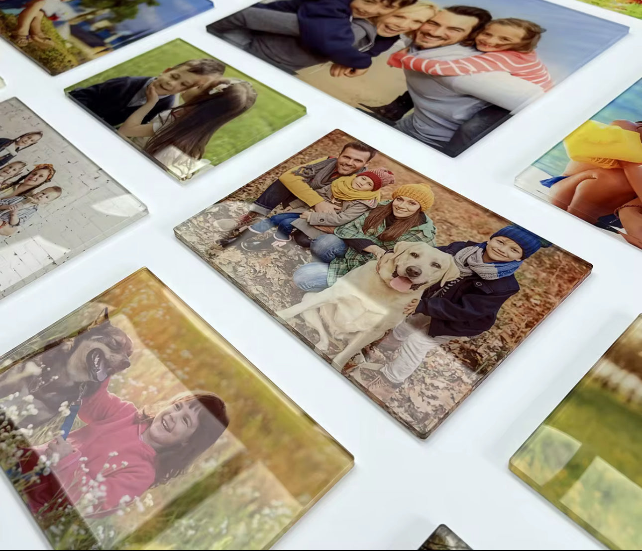 A1.Desktop photo panels with metal stand