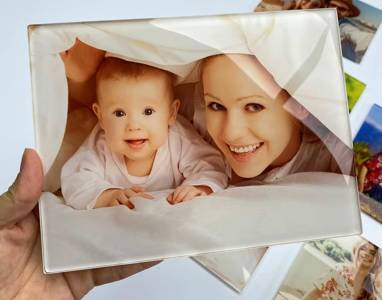 A1.Desktop photo panels with metal stand