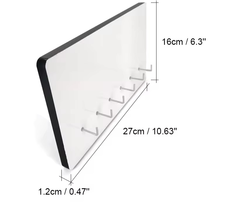 A3. Wooden keys hanger (10.6x6.3x.47)