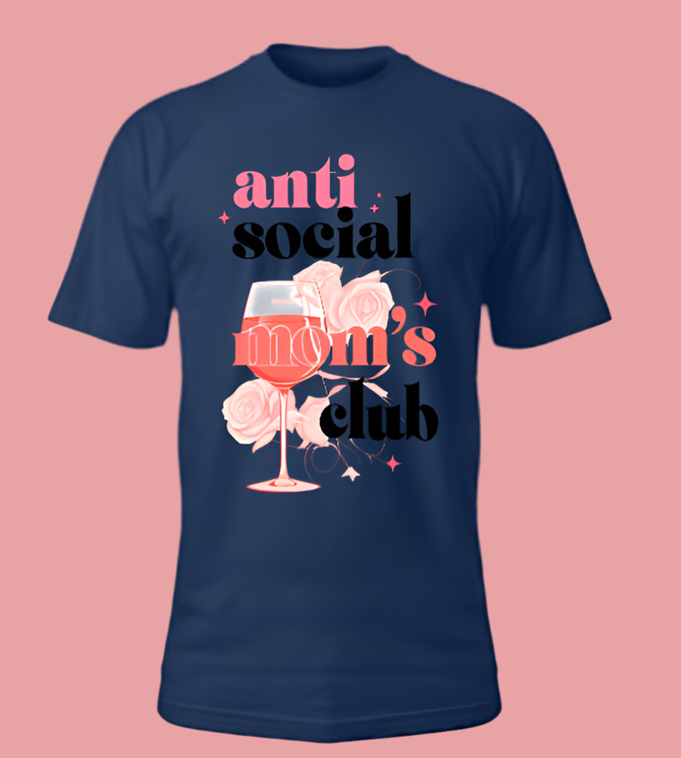 Antisocial moms club t-shirt