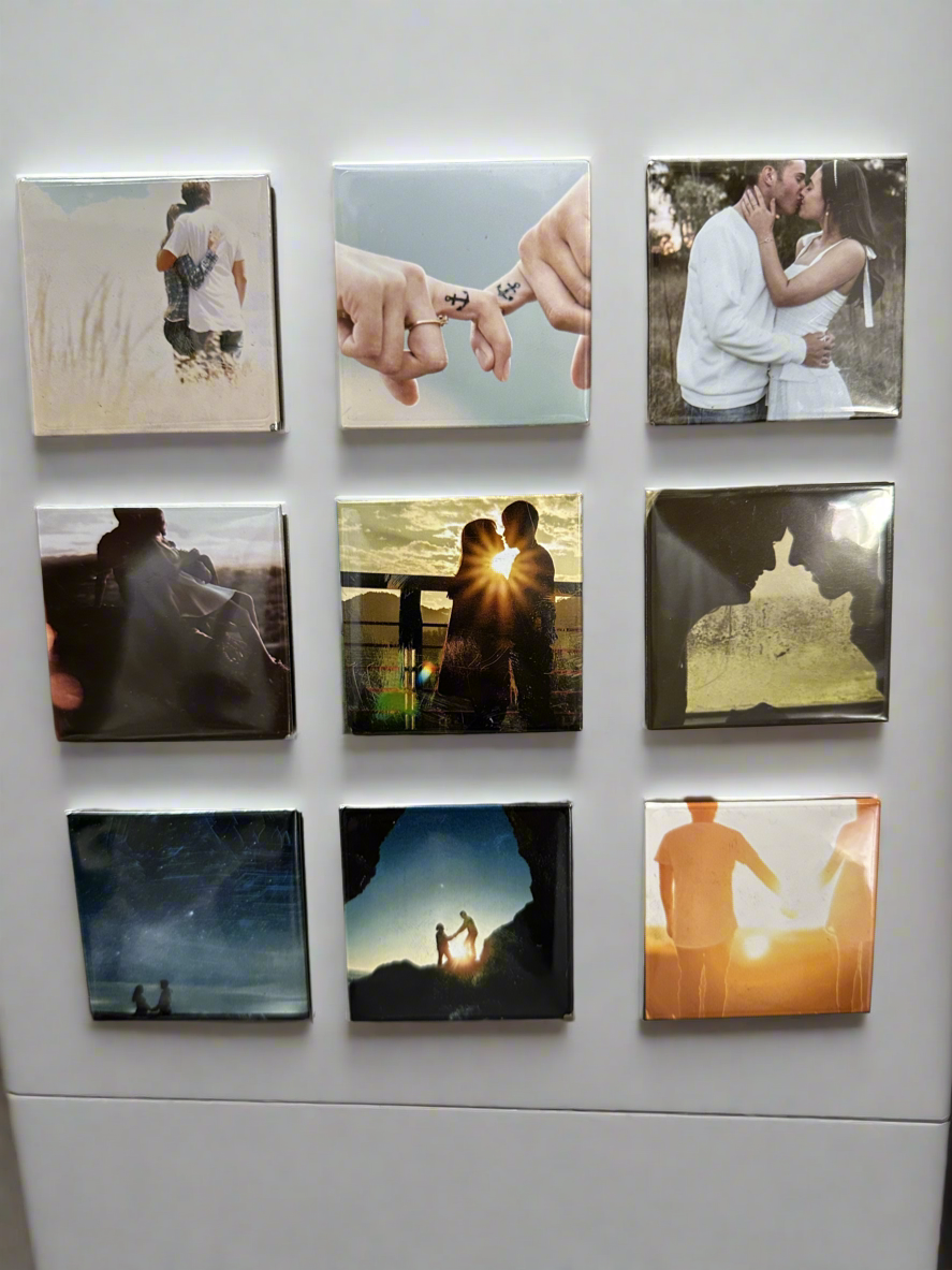 A7. Custom metal Photo Magnet Square
2X2" Set of 9