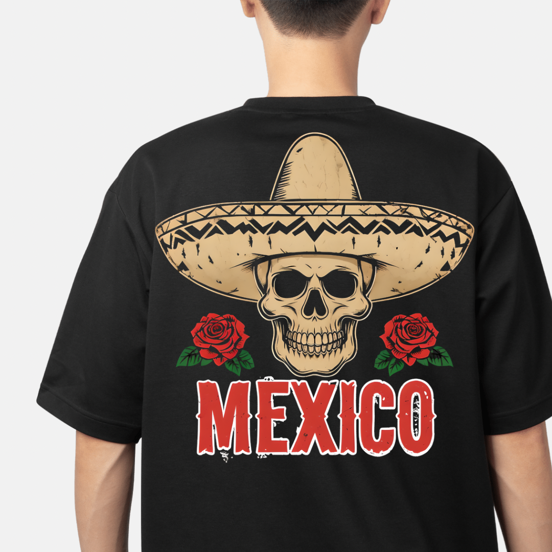 mariachi calavera back piece t-shirt