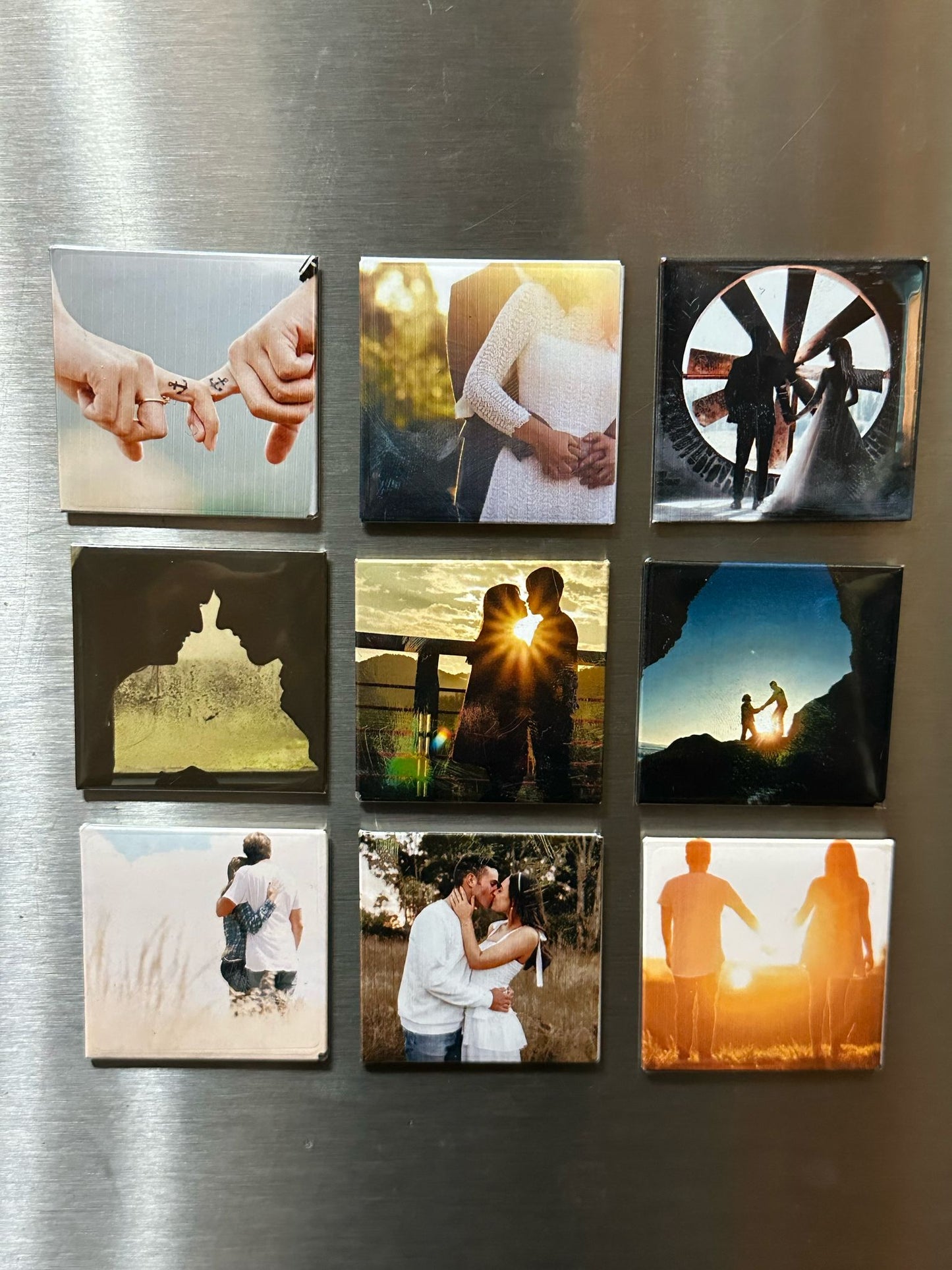 A7. Custom metal Photo Magnet Square
2X2" Set of 9